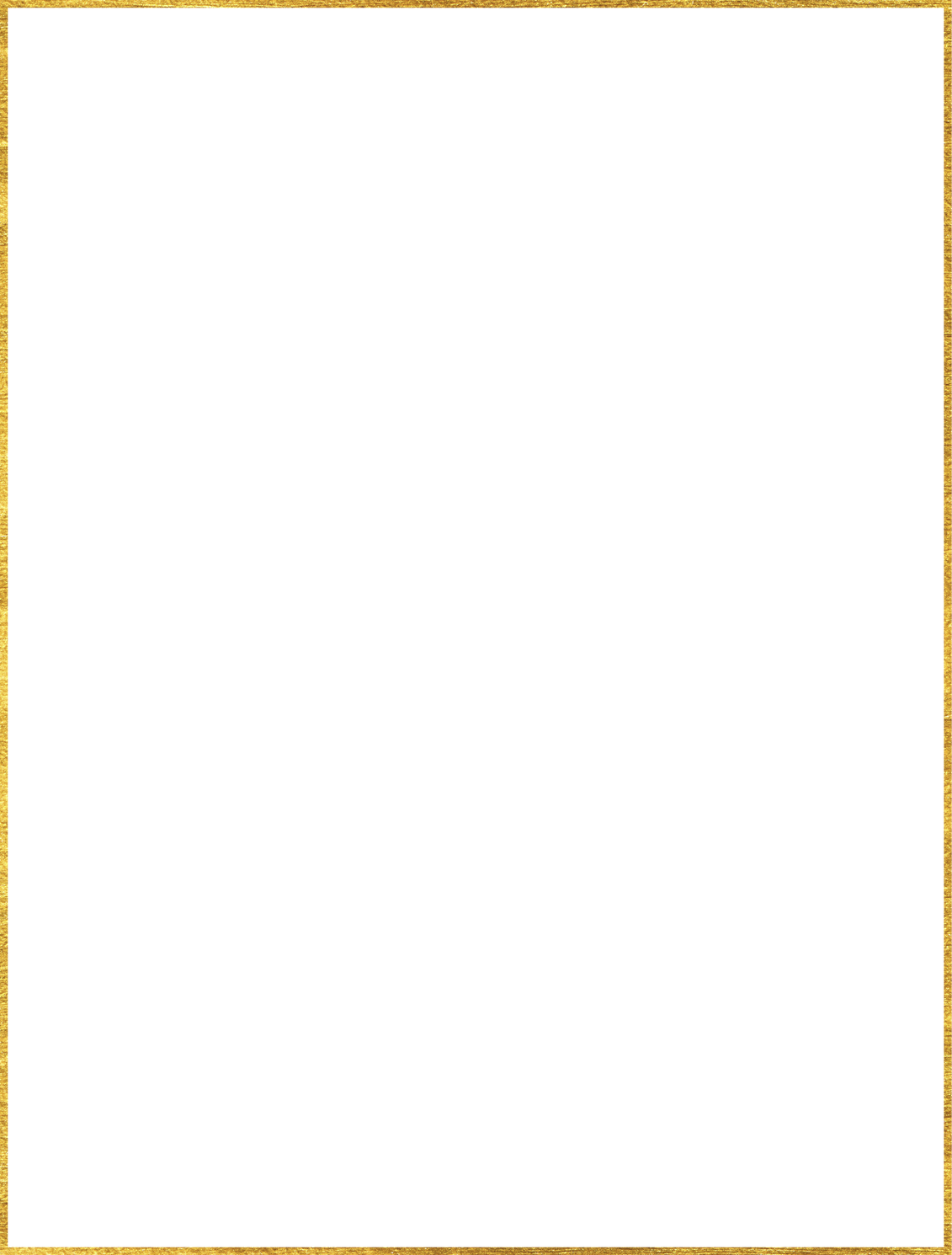 Gold decorative frame